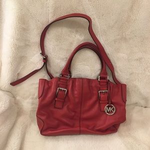 Red Michael Kors Shoulder Bag